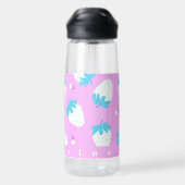 Strawberry Pastel Pink Trinkflasche (Rückseite)