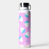 Strawberry Pastel Pink Trinkflasche (Rückseite)