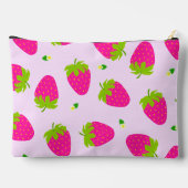 Strawberry Pastel Pink Zubehörtasche (Rückseite)