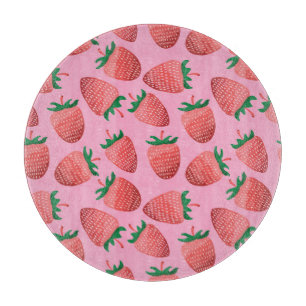 Strawberry Pastel: Vintage Süße Schneidebrett