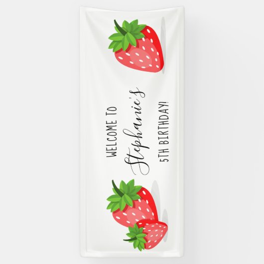 Strawberry Patch Banner (Vertikal)