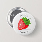 Strawberry Patch Button (Vorne & Hinten)