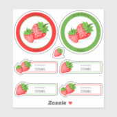 Strawberry Patch dieses Buch gehört Aufkleber (Blatt)