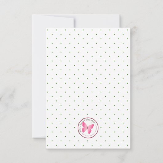 Strawberry Patch Einladung (Rückseite)