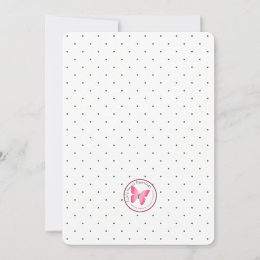 Strawberry Patch Einladung (Rückseite)