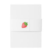 Strawberry Patch Einladungsbanderole (Rückseitenbeispiel)