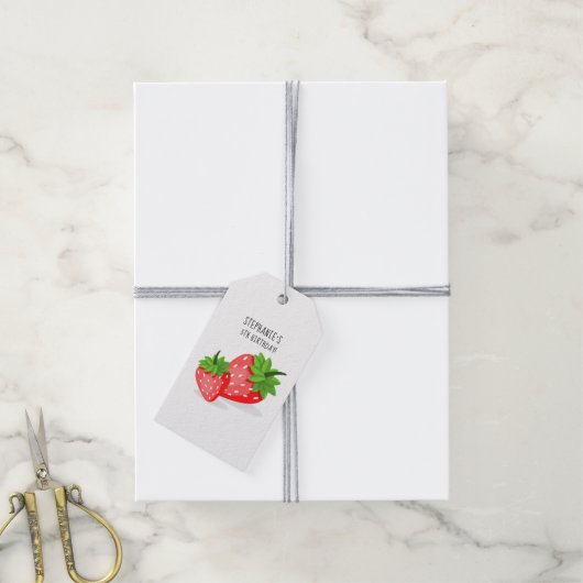Strawberry Patch Geschenkanhänger (Mit Garn)