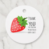 Strawberry Patch Geschenkanhänger (Rückseite)