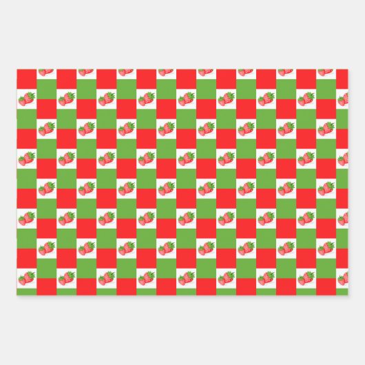 Strawberry Patch Geschenkpapier Set (Vorderseite 2)