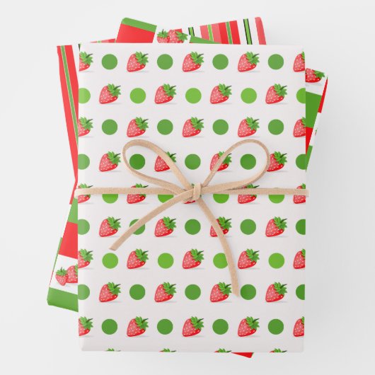 Strawberry Patch Geschenkpapier Set (Beispiel)