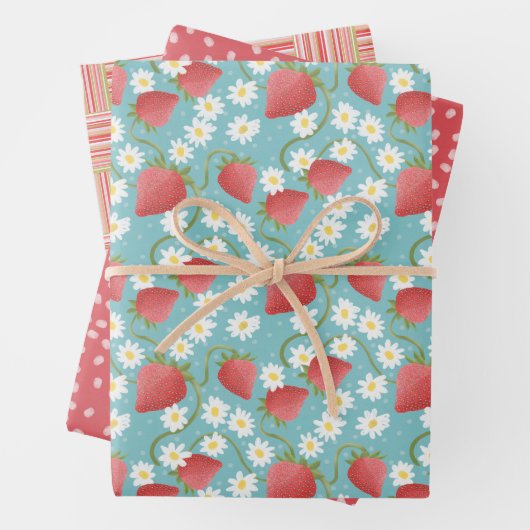 Strawberry Patch Geschenkpapier Set (Beispiel)