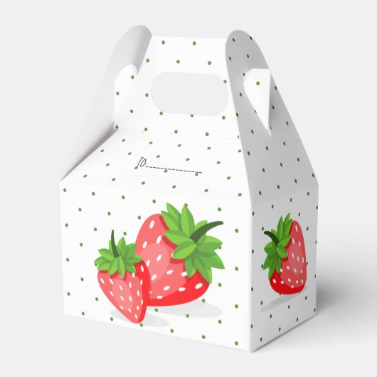 Strawberry Patch Geschenkschachtel (Vorderseite)