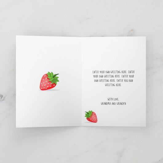 Strawberry Patch Karte (Innenseite)