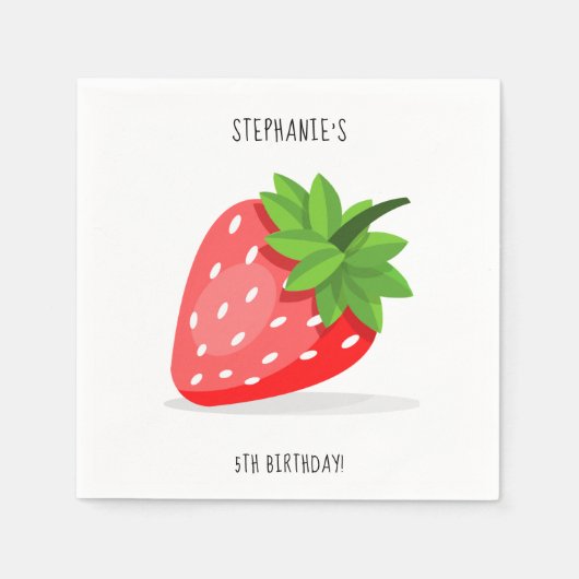 Strawberry Patch Napkins Serviette (Vorderseite)