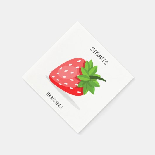 Strawberry Patch Napkins Serviette (Ecke)