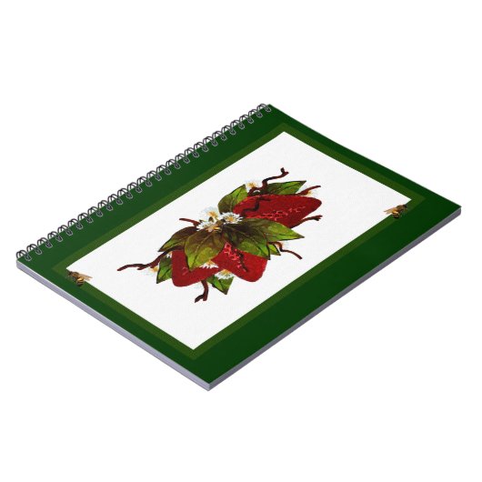 Strawberry Patch Notizblock (Linke Seite)