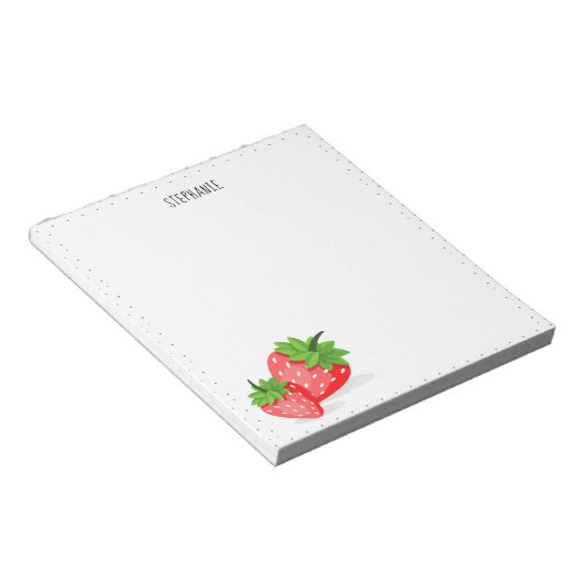 Strawberry Patch Notizblock (angewinkelt)