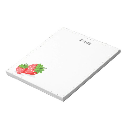 Strawberry Patch Notizblock (Rotiert)