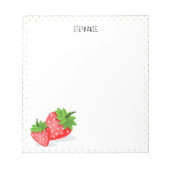 Strawberry Patch Notizblock (Vorderseite)