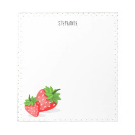 Strawberry Patch Notizblock