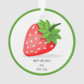 Strawberry Patch Ornament (Rückseite)