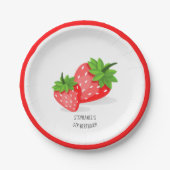 Strawberry Patch Pappteller (Vorderseite)