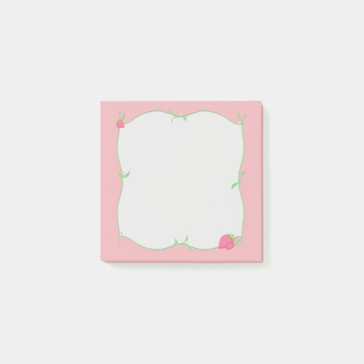 Strawberry Patch Post-it Klebezettel (Vorderseite)