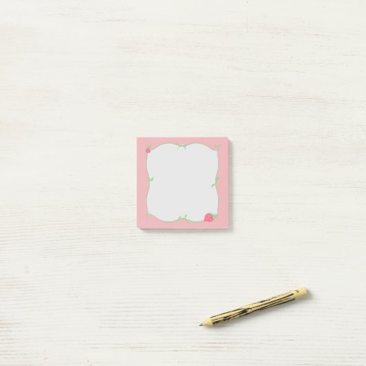Strawberry Patch Post-it Klebezettel (Auf Schreibtisch)
