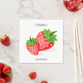 Strawberry Patch Serviette