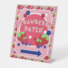 Strawberry Patch Sign Sockelschild