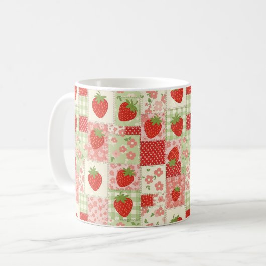 Strawberry Patchwork Picnic (4) Kaffeetasse (Vorderseite Links)