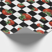 Strawberry Pattern Baby Shower Geschenkpapier (Ecke)