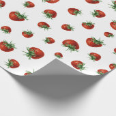 Strawberry Pattern Baby Shower Geschenkpapier (Ecke)