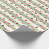 Strawberry Pattern Baby Shower Geschenkpapier (Ecke)
