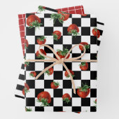Strawberry Pattern Baby Shower Geschenkpapier Set (Beispiel)