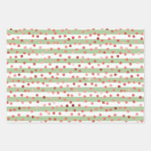 Strawberry Pattern Baby Shower Geschenkpapier Set (Vorderseite 3)