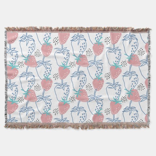 ٍ Strawberry Pattern Decke (Vorderseite)