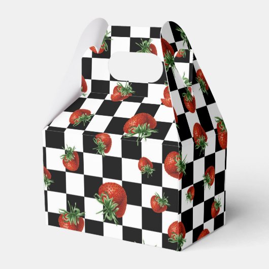 Strawberry Pattern Geschenkschachtel (Rückseite)