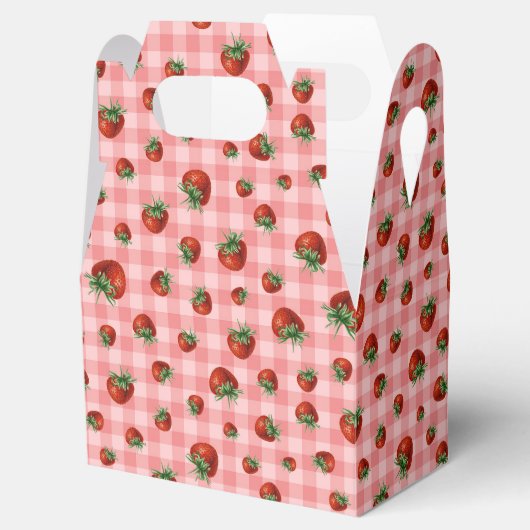 Strawberry Pattern Geschenkschachtel (Geöffnet)