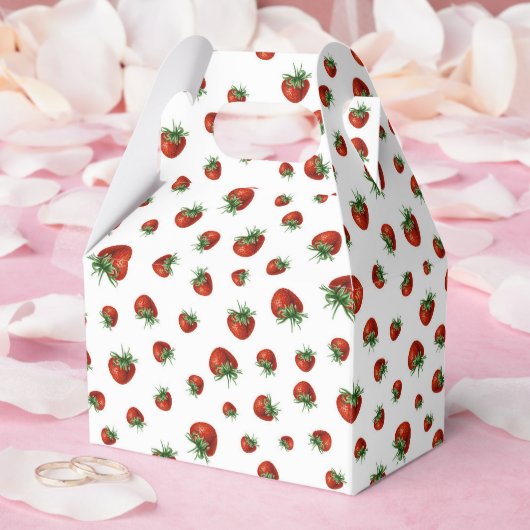 Strawberry Pattern Geschenkschachtel (Hochzeit)
