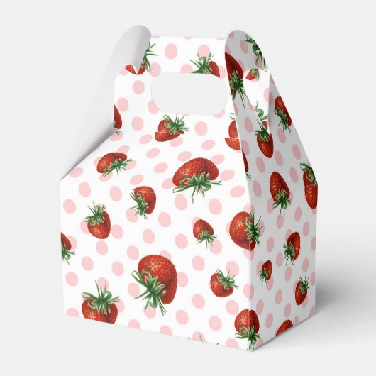 Strawberry Pattern Geschenkschachtel (Rückseite)