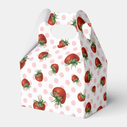 Strawberry Pattern Geschenkschachtel (Vorderseite)