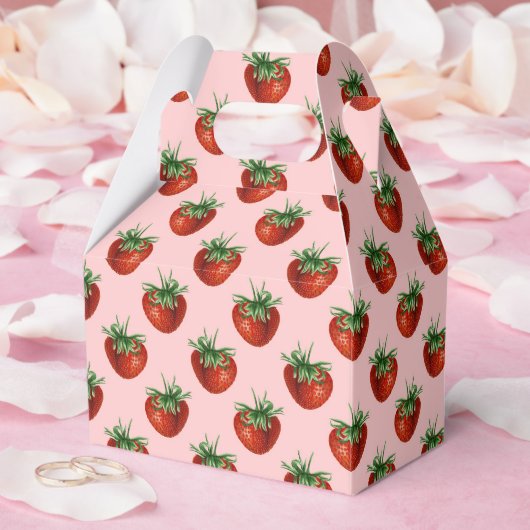 Strawberry Pattern Geschenkschachtel (Hochzeit)