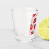 Strawberry Pattern Glass Cup Schnapsglas (Links)