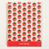 Strawberry Pattern Individuelle Name Planer (Vorderseite)