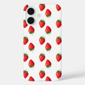 Strawberry Pattern iPhone Case (Rückseite)