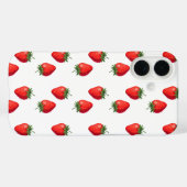 Strawberry Pattern iPhone Case (Rückseite (Horizontal))