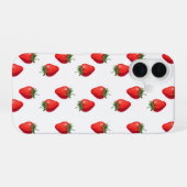 Strawberry Pattern iPhone Case 16 Hülle (Rückseite (Horizontal))
