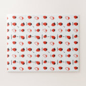 Strawberry Pattern Jigsaw Puzzle – Cute Kids Puzzl (Horizontal)