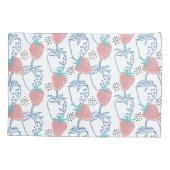 ٍ Strawberry Pattern Kissenbezug (Rückseite-Links)